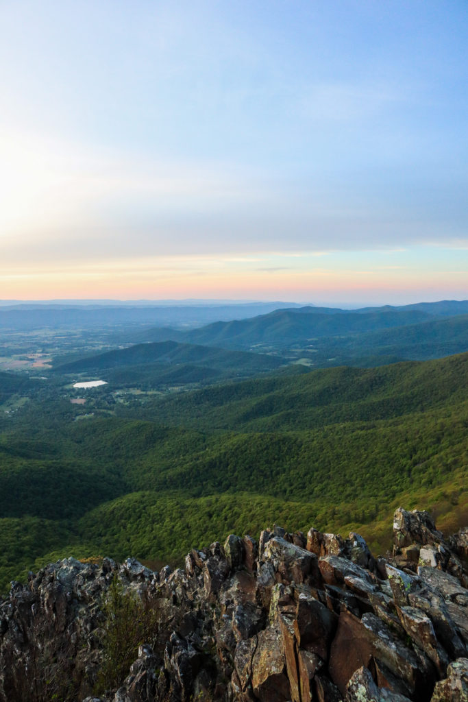 Sunset at Stony Man Mountain in Shenandoah National Park