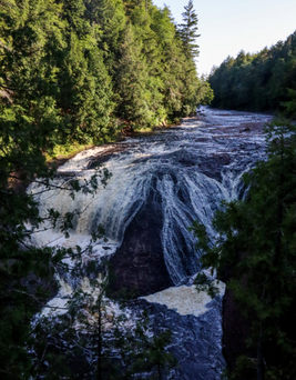 Potawatomi Falls in Ironwood, Michigan